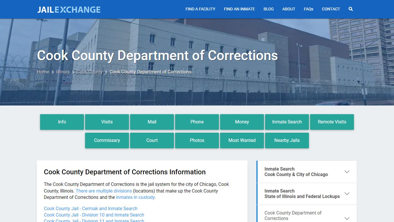 Cook County Department of Corrections - Jail Exchange